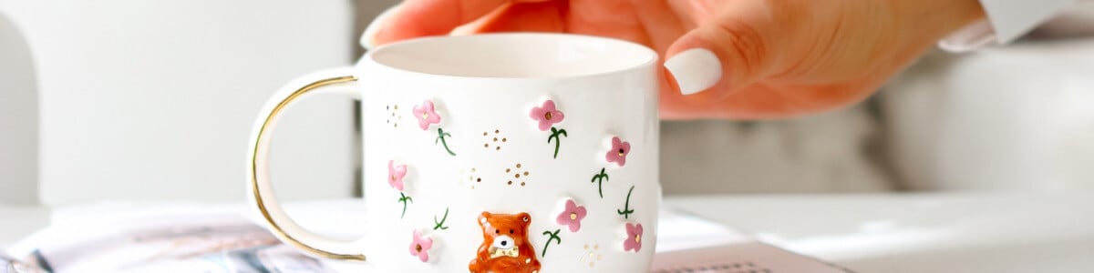 Sevgiliye Hediye için el yapımı kupa ve fincanlar Jalo Ceramic