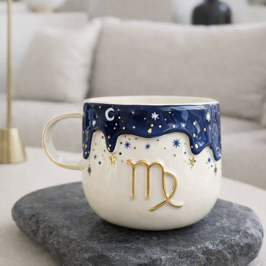 Burç Kupası, El Yapımı Burçlu Kupa, Mug Başak Burç Kupası (23 Ağustos – 22 Eylül)