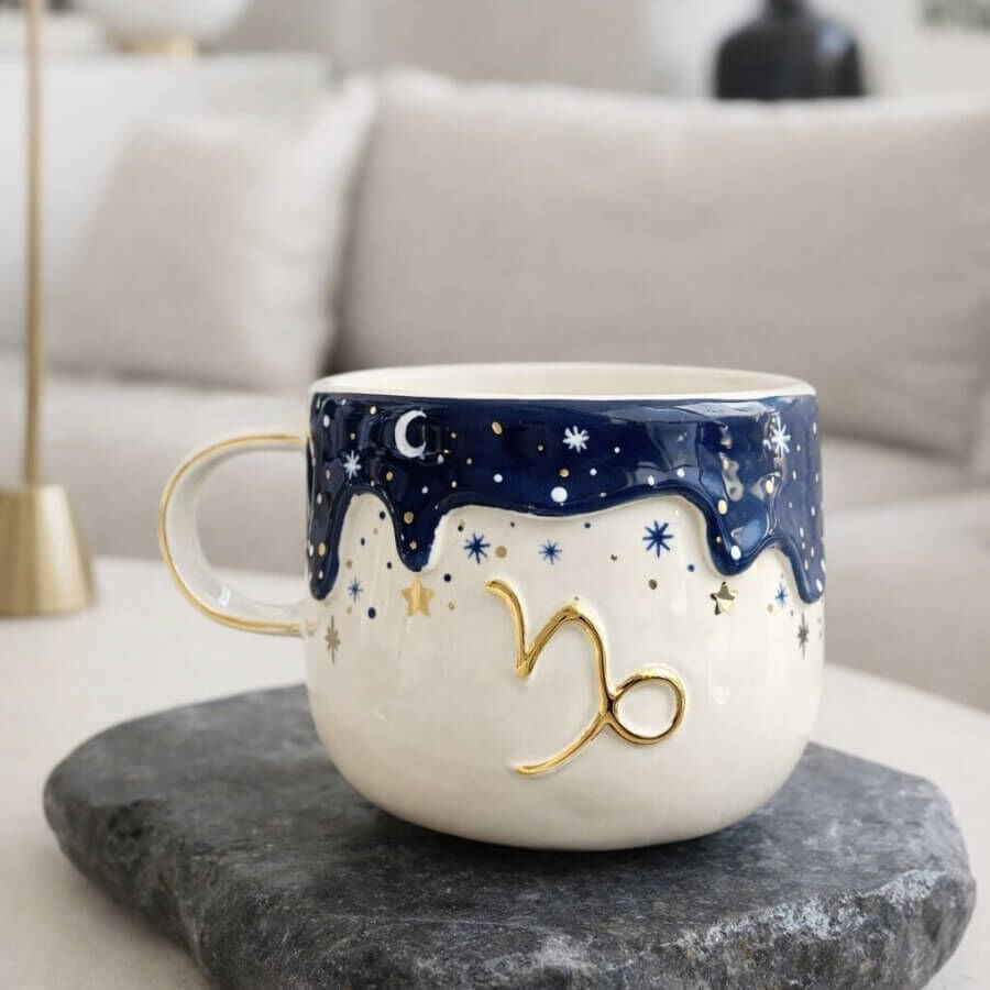 Burç Kupası, El Yapımı Burçlu Kupa, Mug Oğlak Burç Kupası (22 Aralık – 19 Ocak)